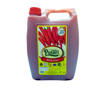 Puteri chilli sauce in a food-service pack